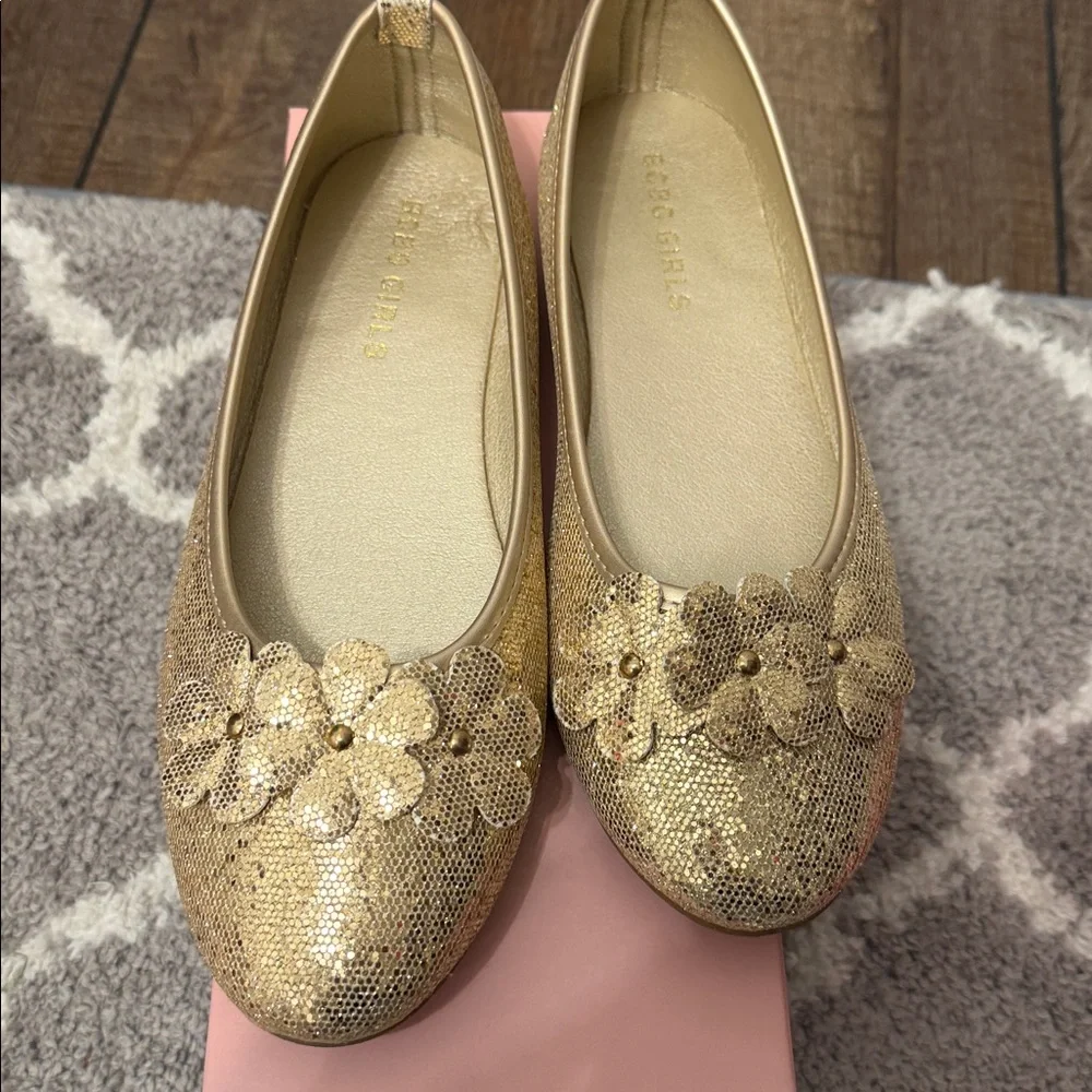 BCBG sparkly gold
